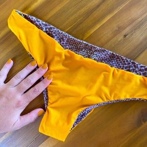 Acacia Swimwear Makai bottoms in Tangelo